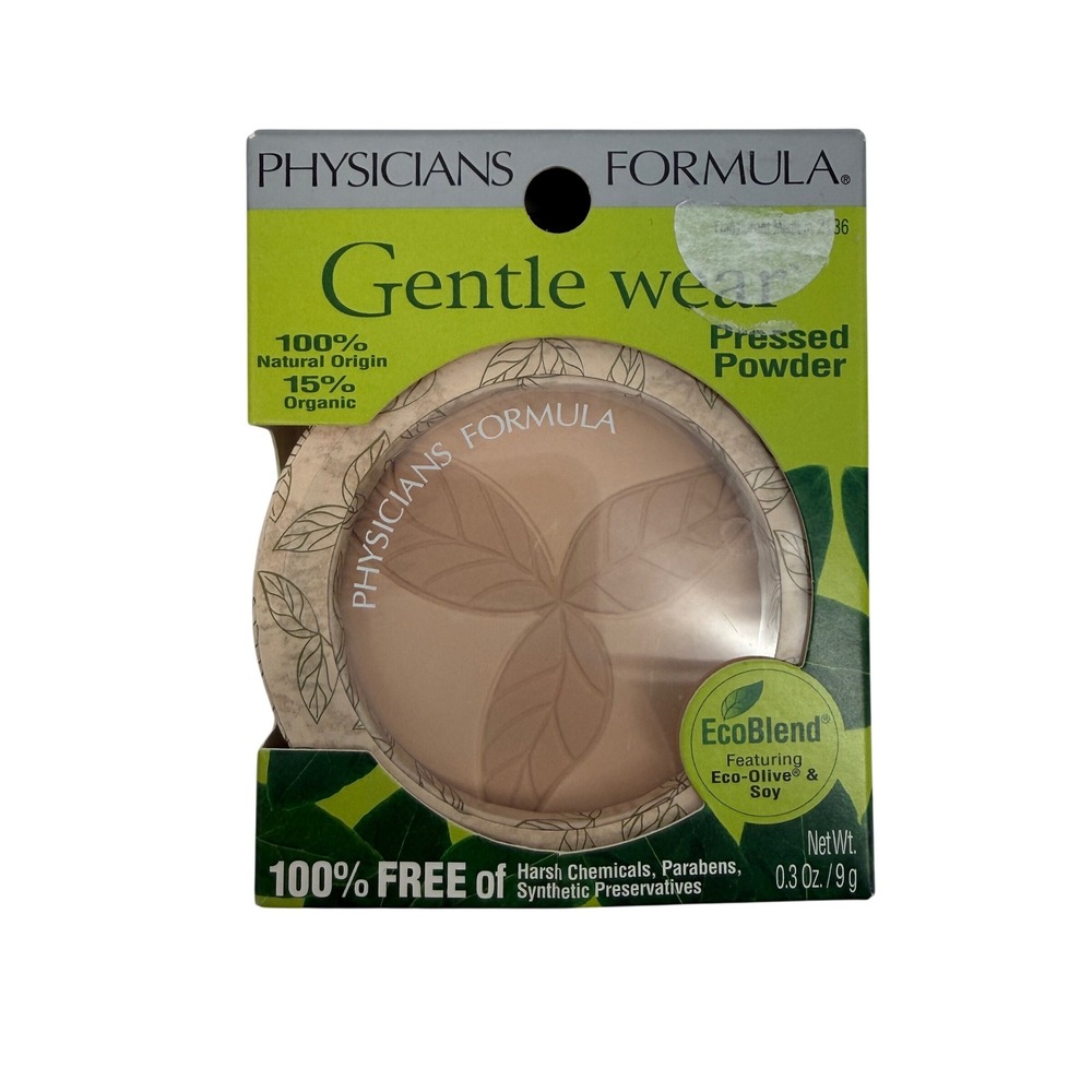 Physicians Formula Gentle Wear Pressed Powder Translucent Medium 2136 0.3oz NEW